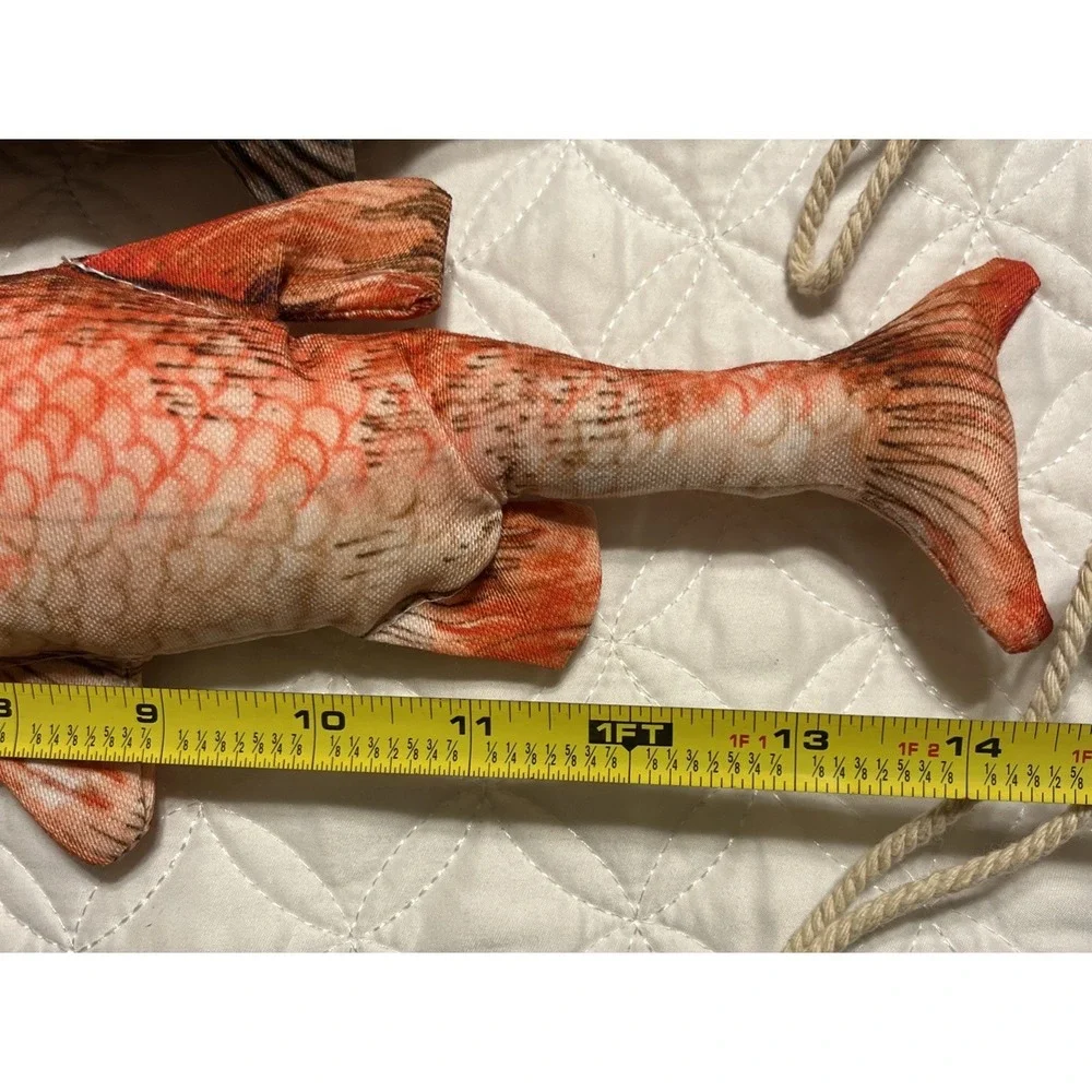 Fish Shape Bedroom Plush Stuffed Toy Home Decor With Rope